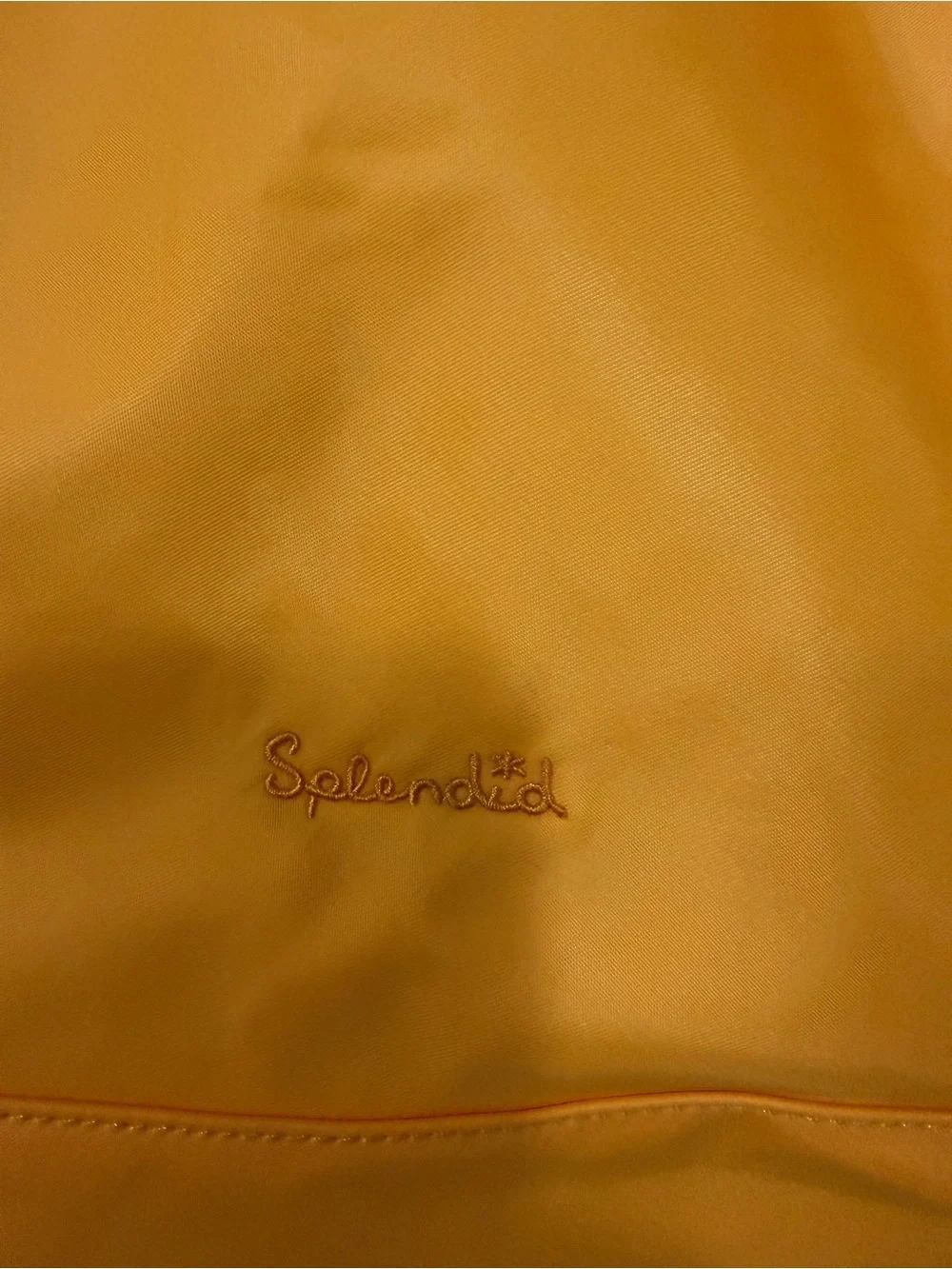 Splendid Bright Yellow Tote with Beige Trim and Straps